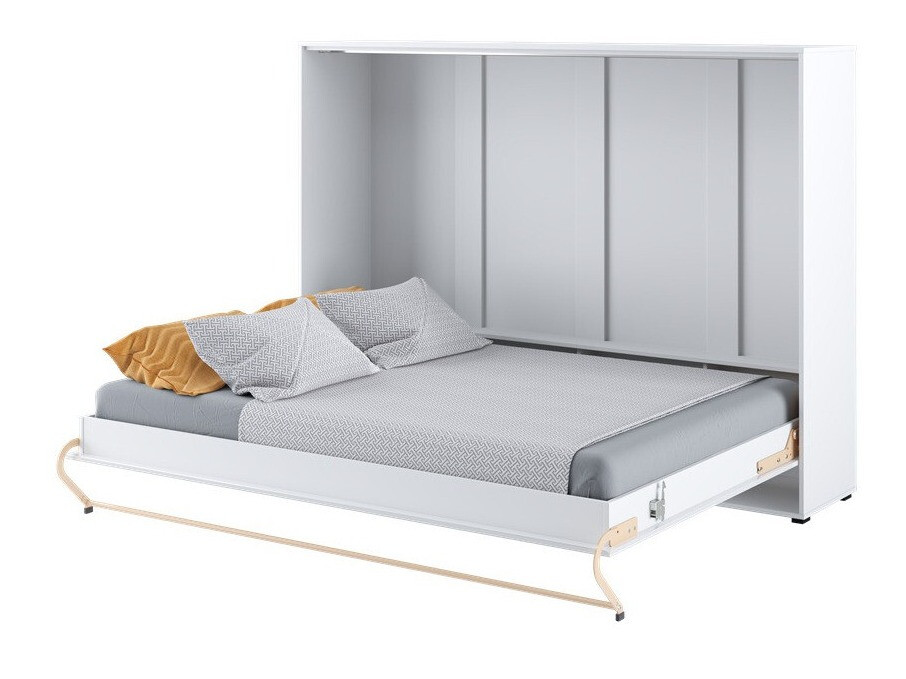 Lit escamotable Concept Pro Lenart IX (Blanc + Blanc brillant)