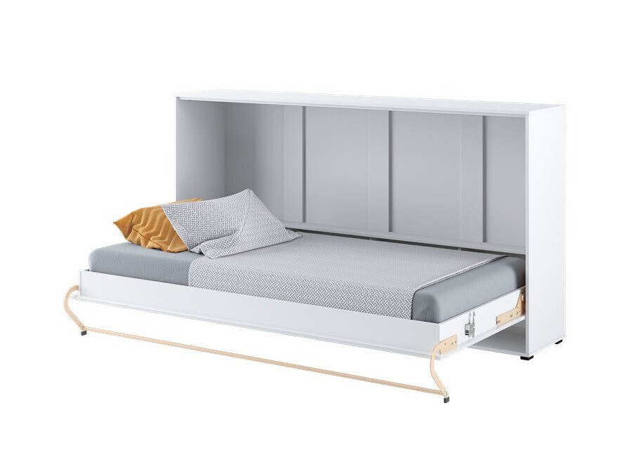 Lit escamotable Concept Pro Lenart IX (Blanc + Blanc brillant)