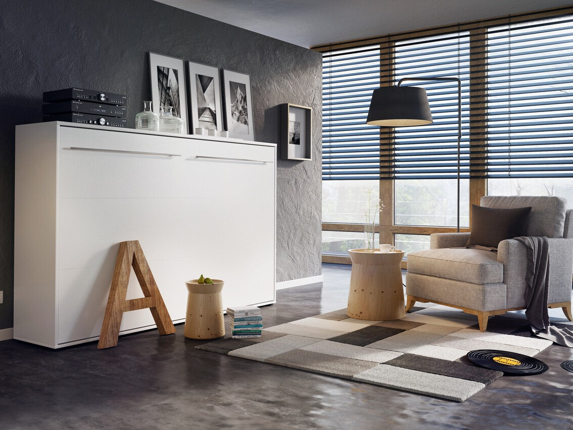 Lit escamotable Concept Pro Lenart IX (Blanc)