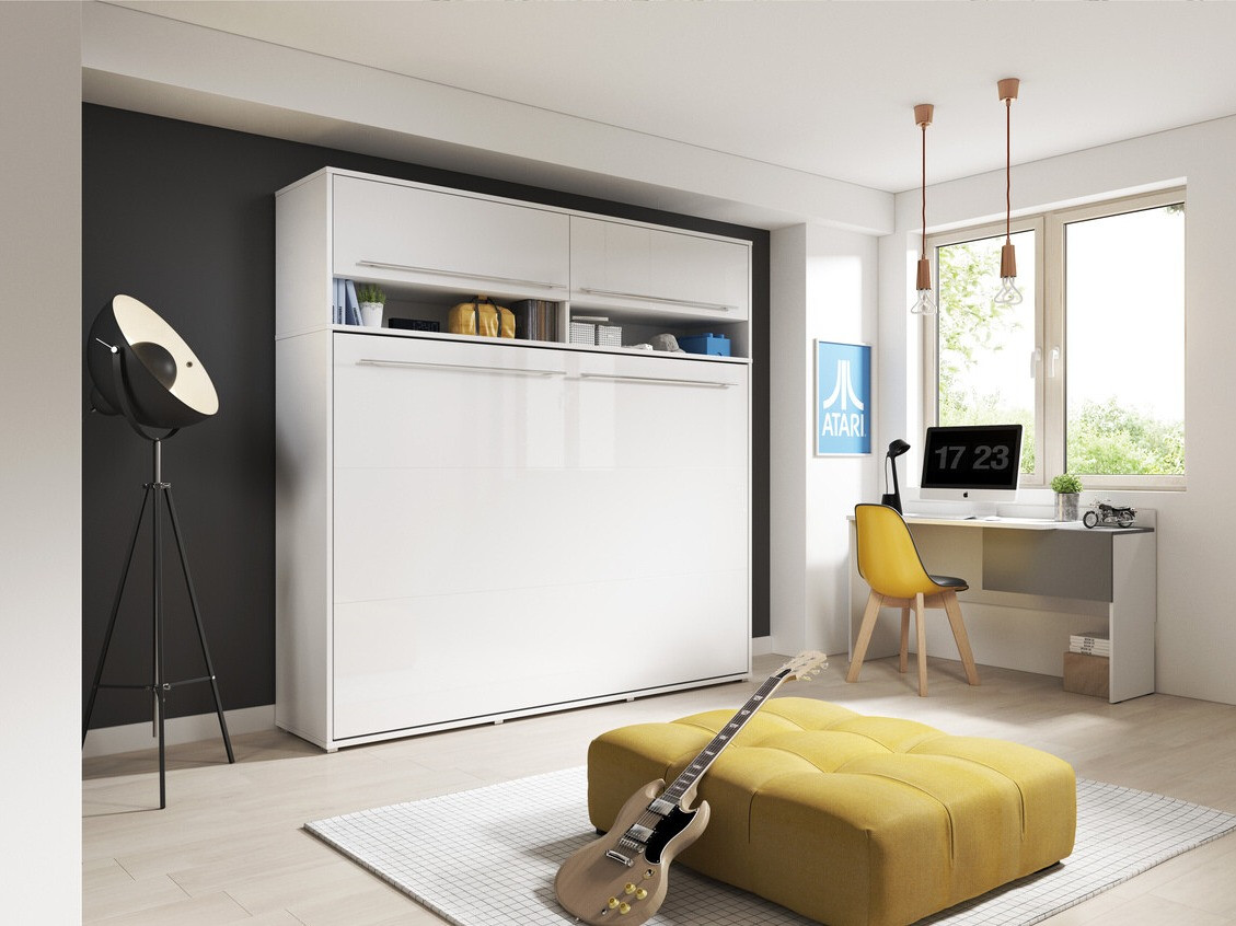 Lit escamotable Concept Pro Lenart IX (Blanc)