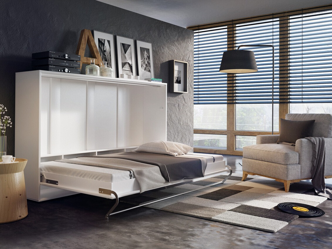 Lit escamotable Concept Pro Lenart IX (Blanc)