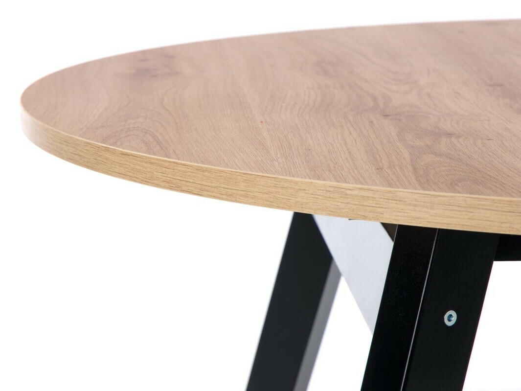 Table Houston 981 (Chêne Artisan + Noir)