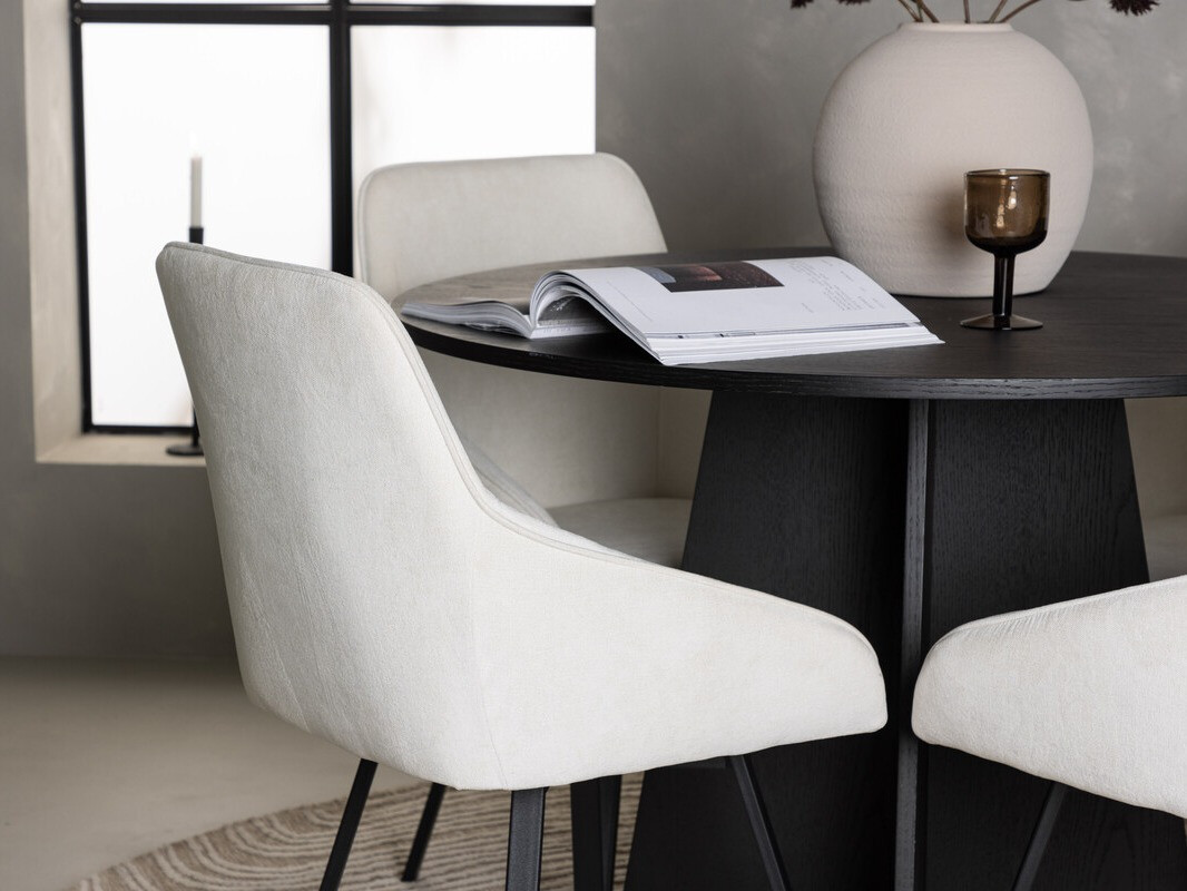 Salle à manger complète Dallas 4325 (Beige + Noir)