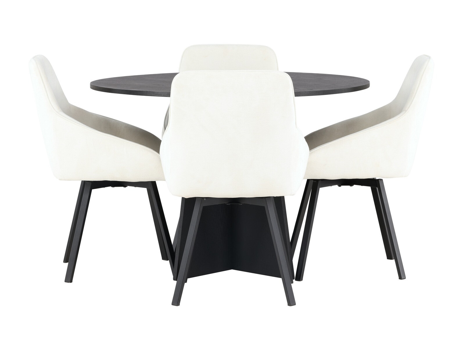 Salle à manger complète Dallas 4325 (Beige + Noir)