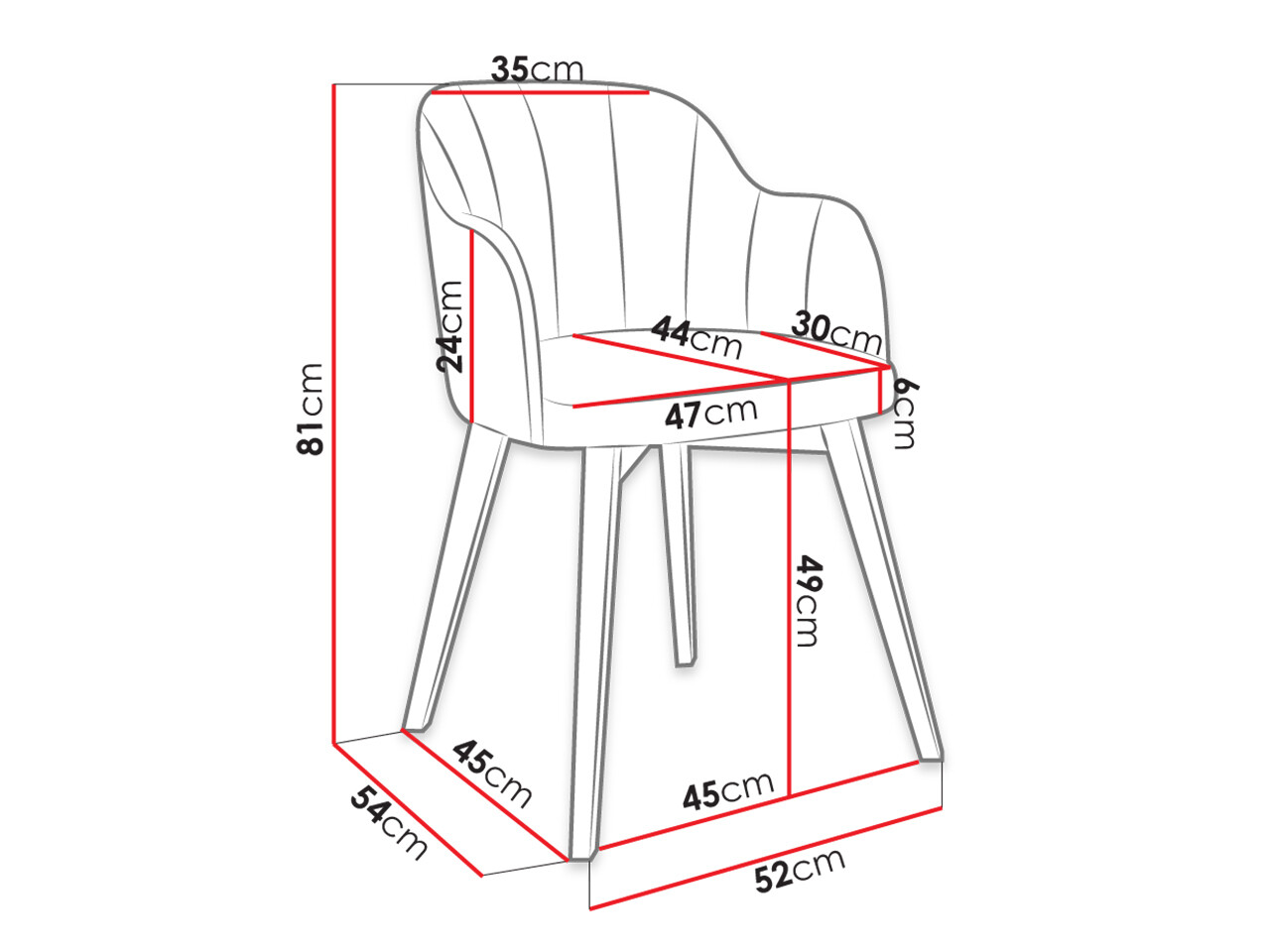 Chaise Racine 105 (Baloo 2086)