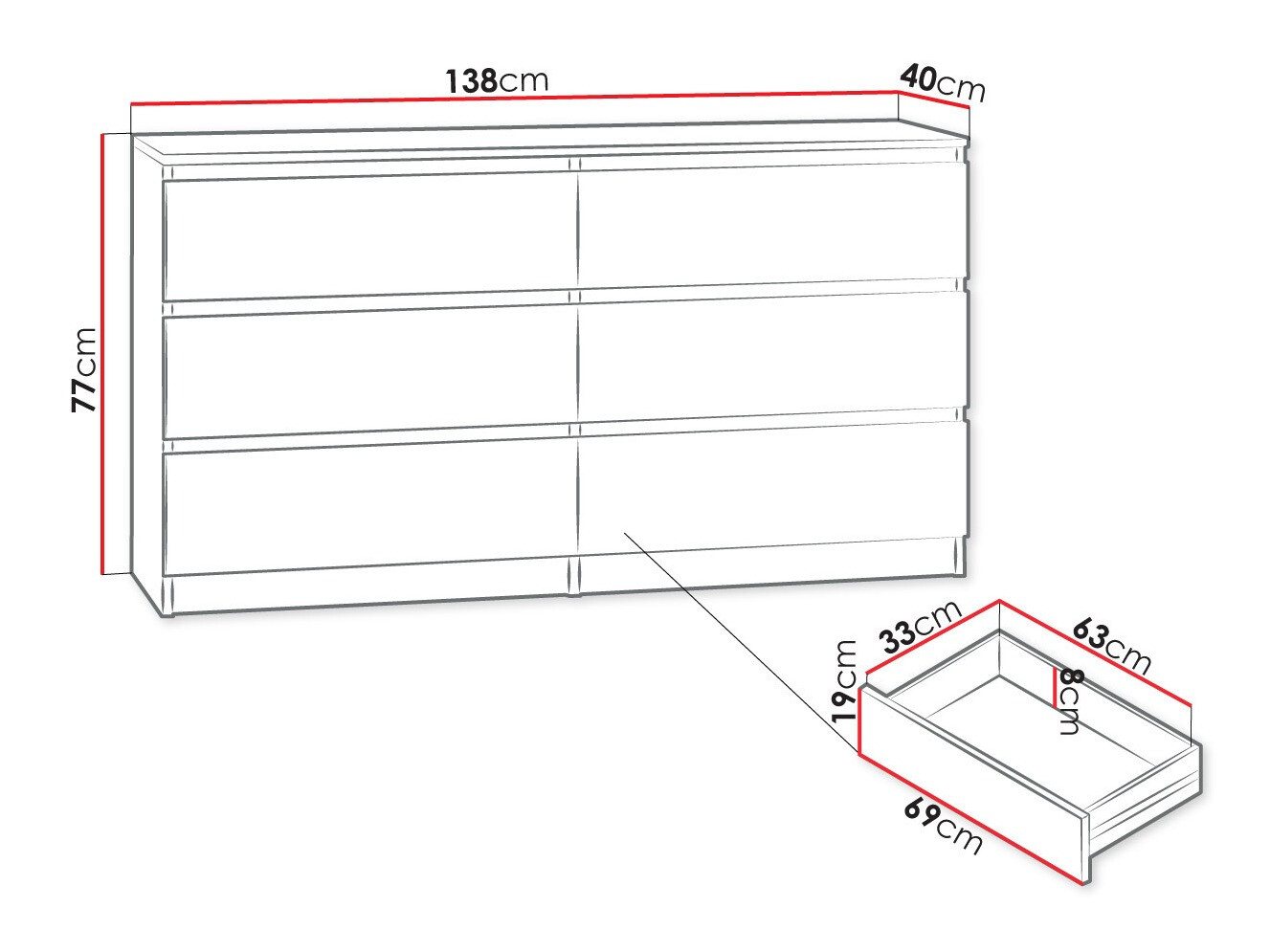 Commode Comfivo Structor II (Noir)