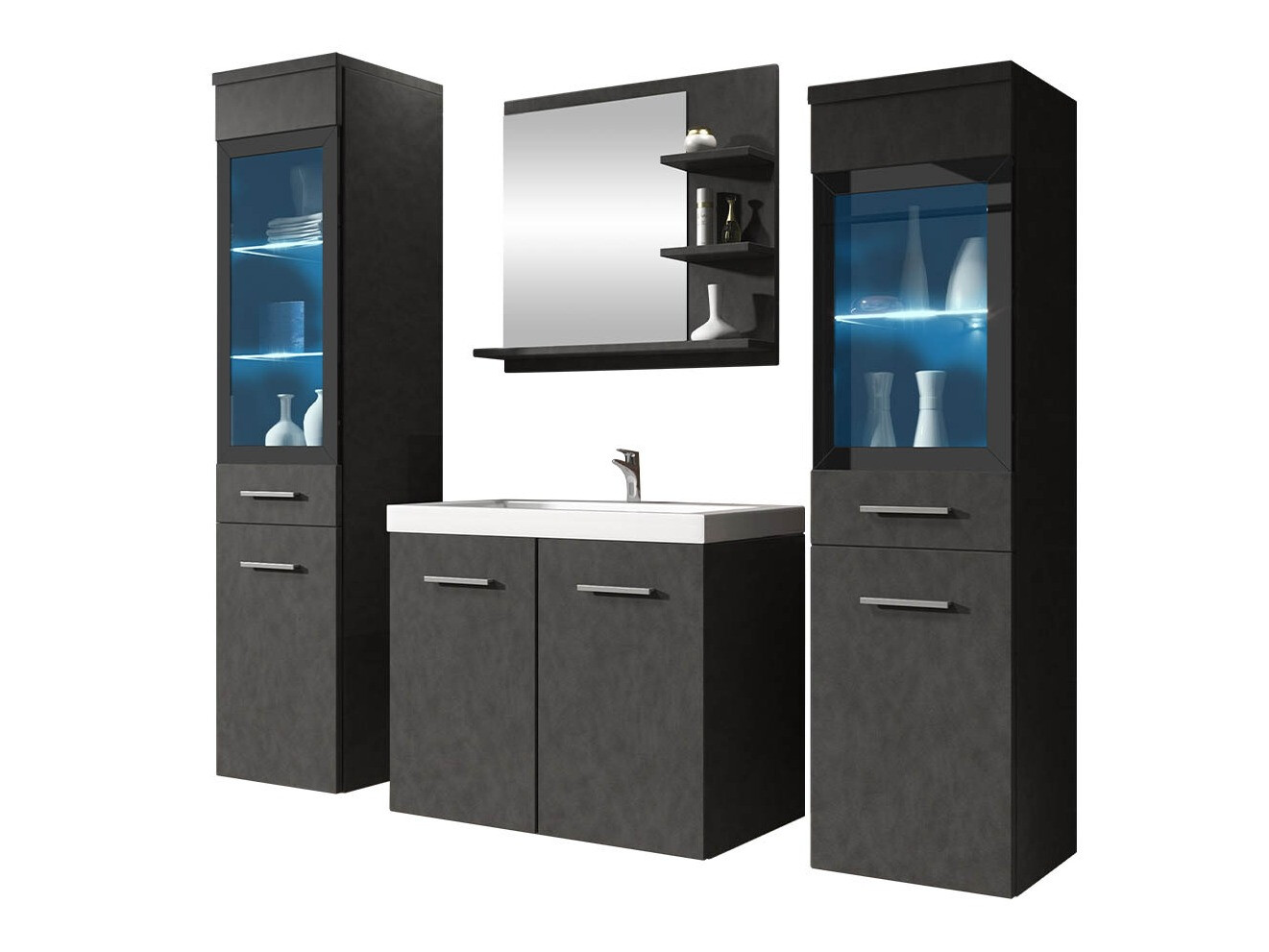 Ensemble de salle de bain Scientia IV (Matera gris)