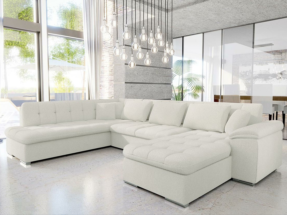 Canapé d'angle Comfivo Gemma VI (Boucle Baloo 2073)