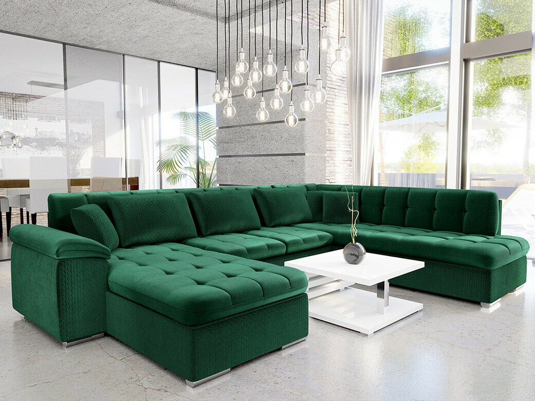 Canapé d'angle Comfivo Gemma VI (Magic Velvet 2225-151 + Venus Velvet 2941)