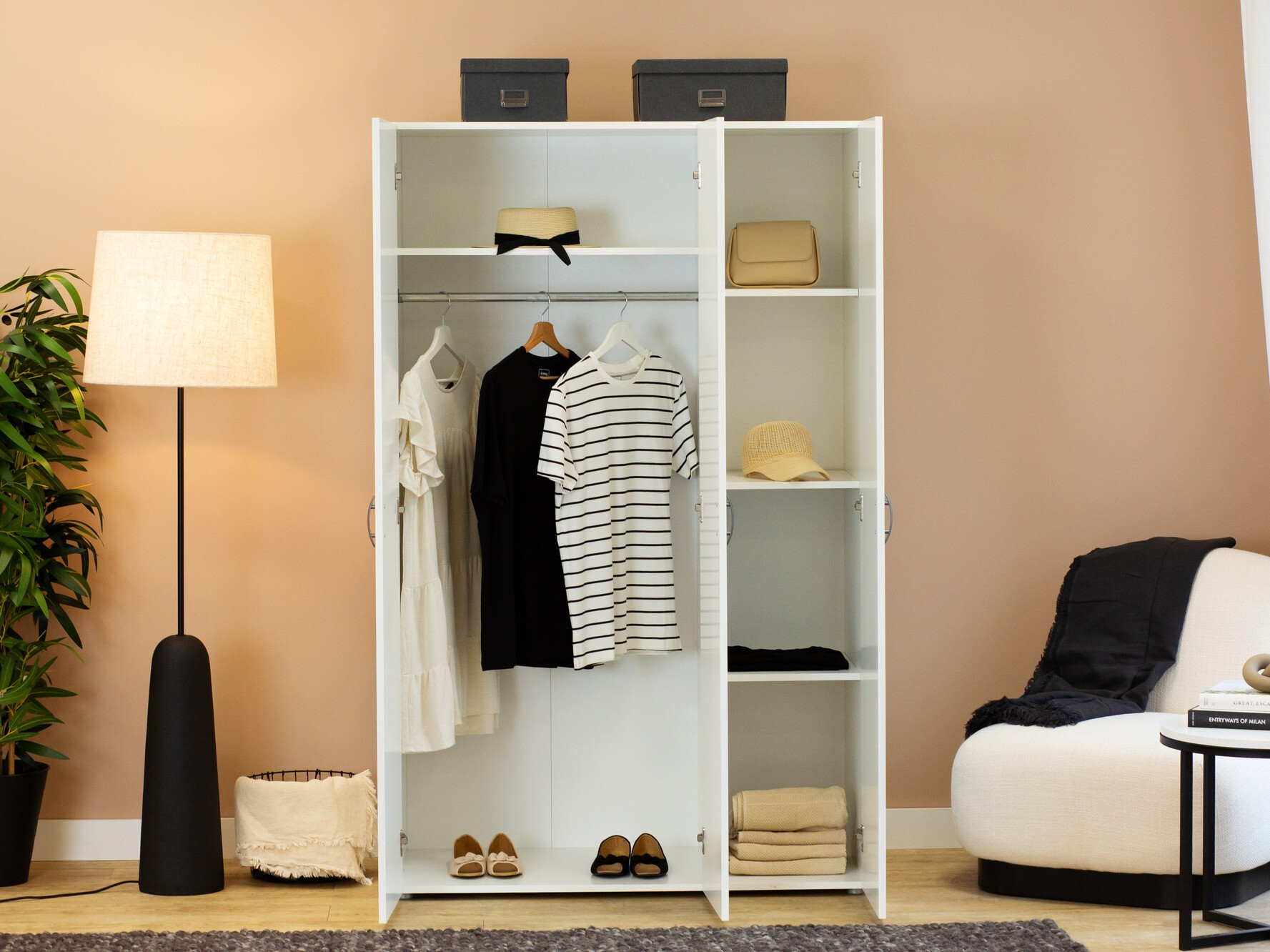 Armoire Bristol 184 (Blanc)
