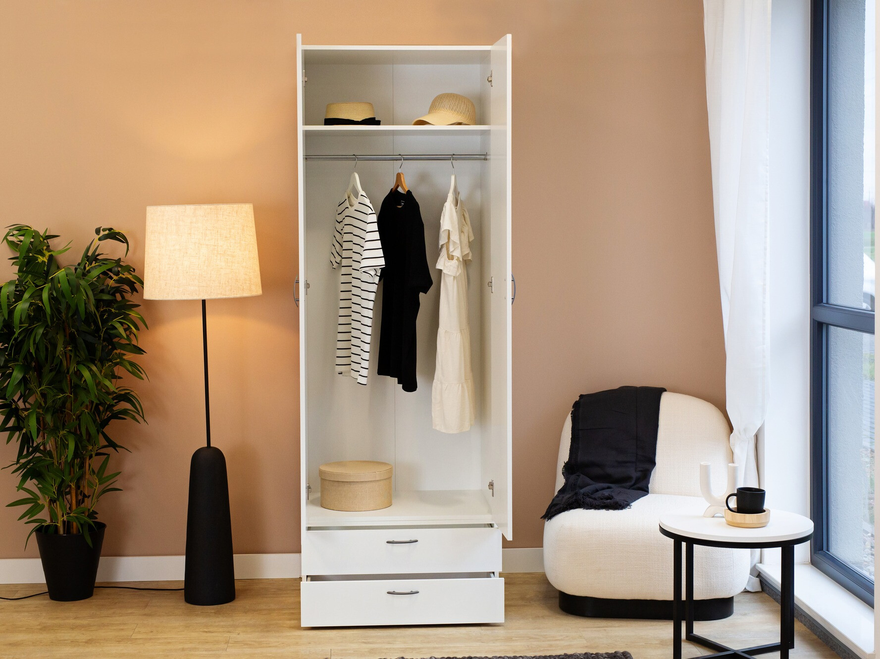 Armoire Bristol 187 (Blanc)