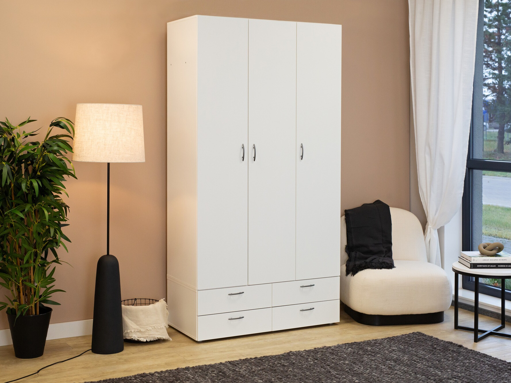 Armoire Bristol 188 (Blanc)