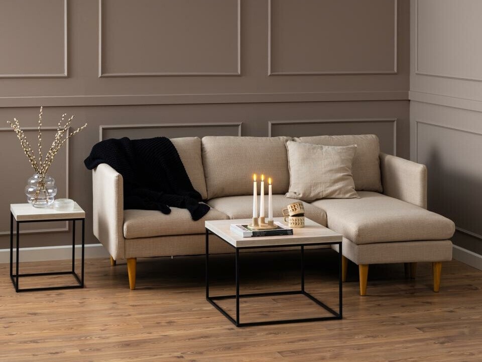 Table basse Norsica 768 (Noir + Beige)