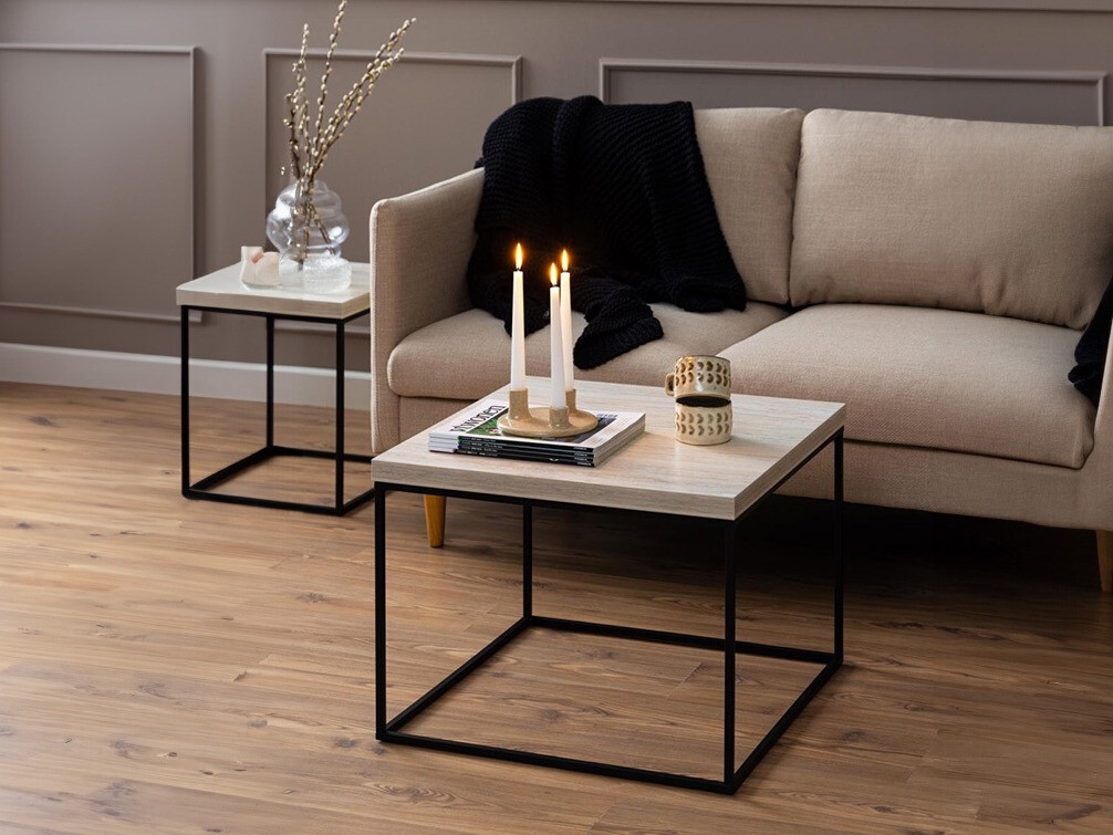 Table basse Norsica 768 (Noir + Beige)
