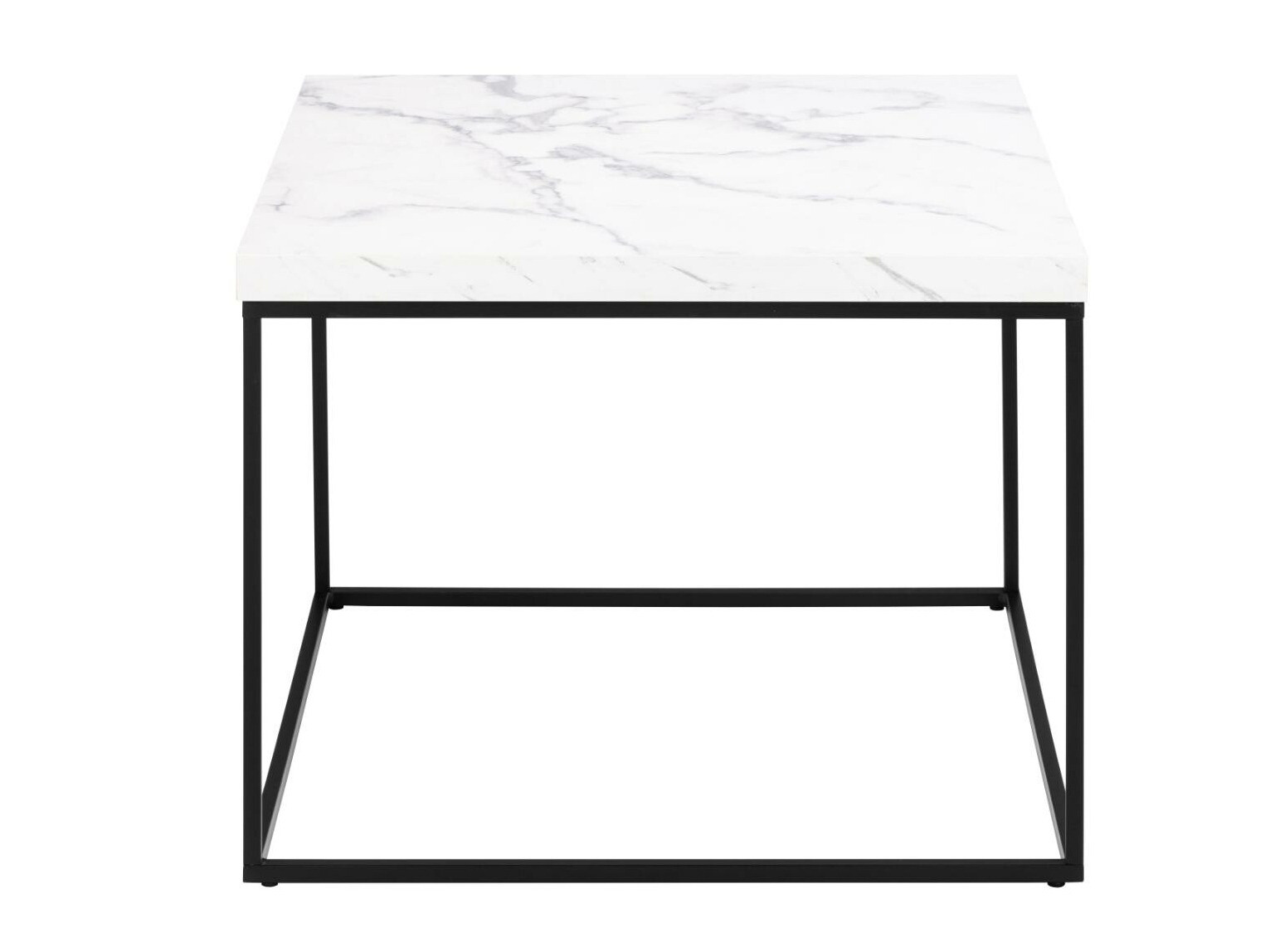 Table basse Norsica 768 (Noir + Marbre blanc)