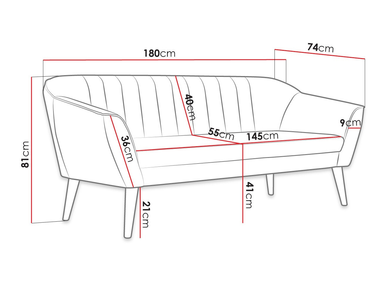 Canapé Arvada 118 (Manila 35)