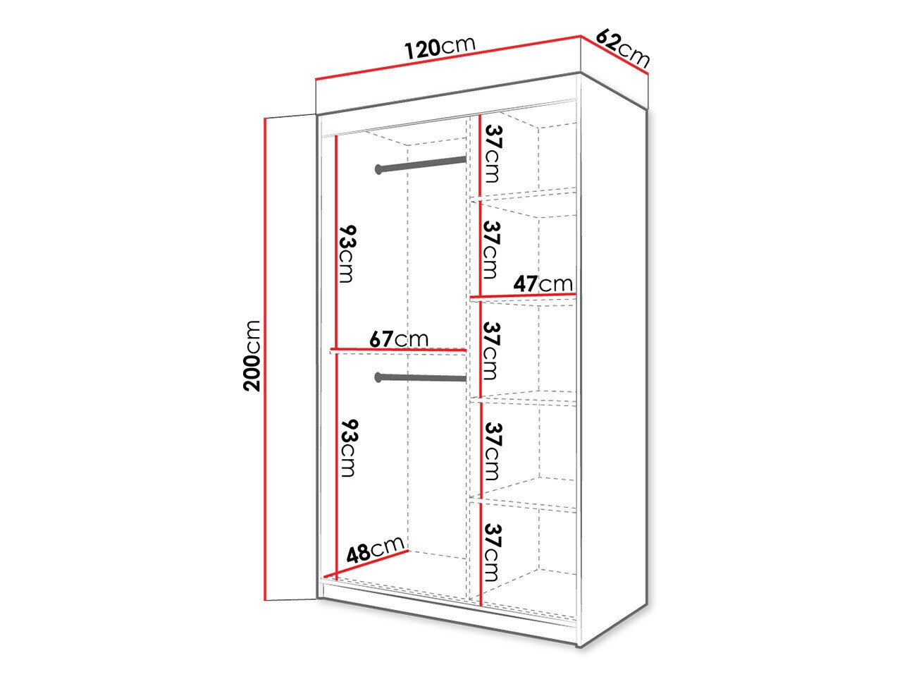 Armoire Hartford 473 (Blanc)