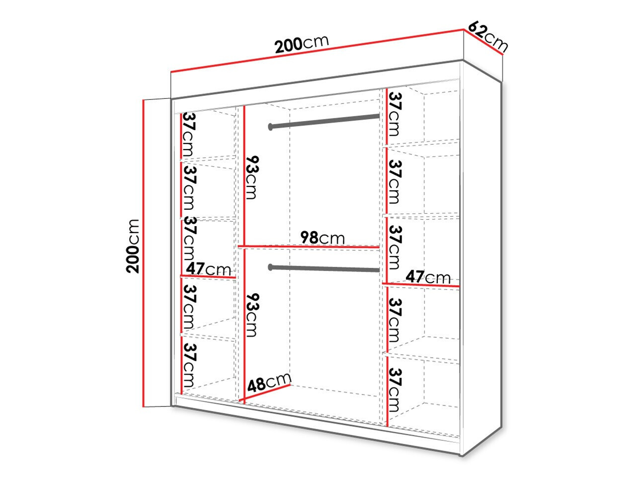 Armoire Hartford 476 (Blanc)