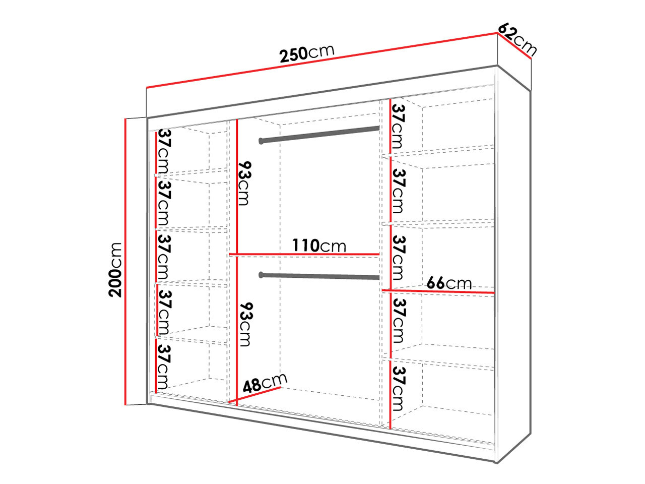 Armoire Hartford 477 (Noir)