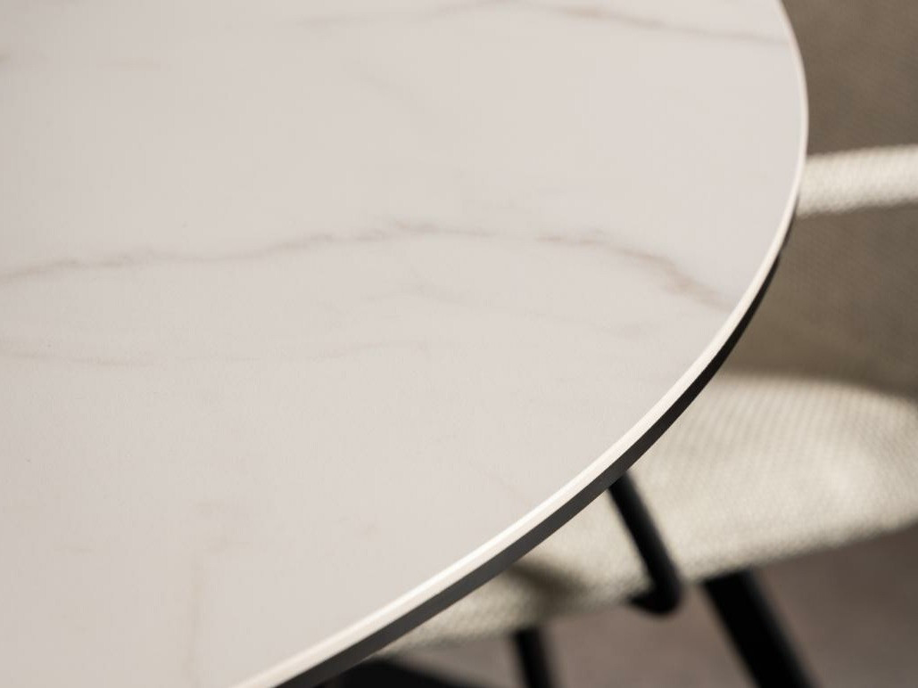 Table Norsica 780 (Noir + Marbre blanc)