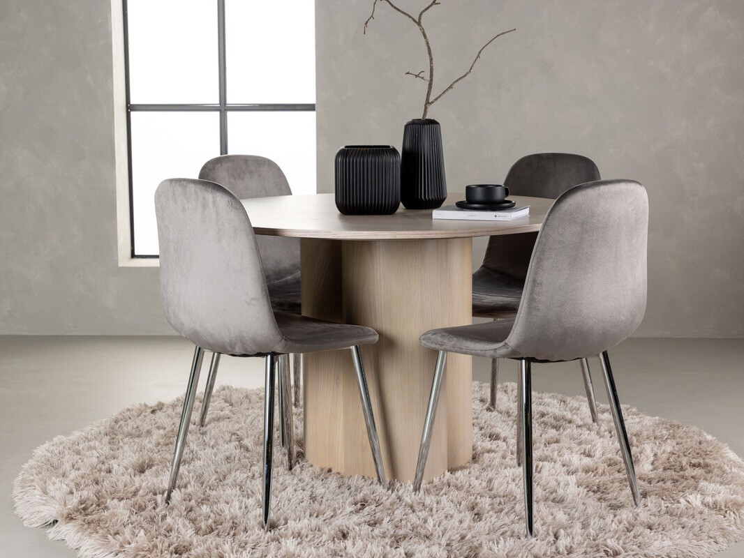 Salle à manger complète Dallas 4354 (Clair bois)