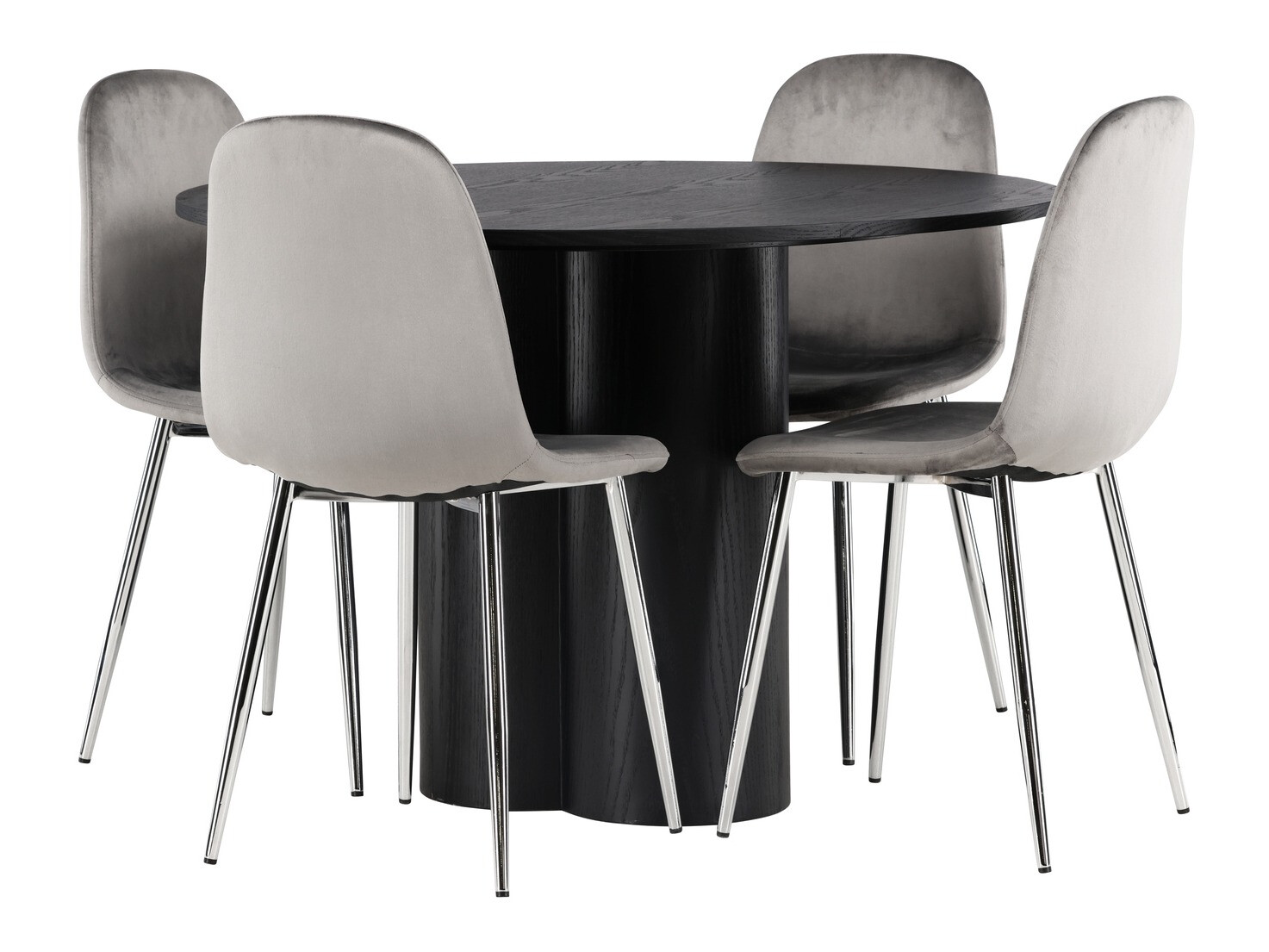 Salle à manger complète Dallas 4354 (Noir)