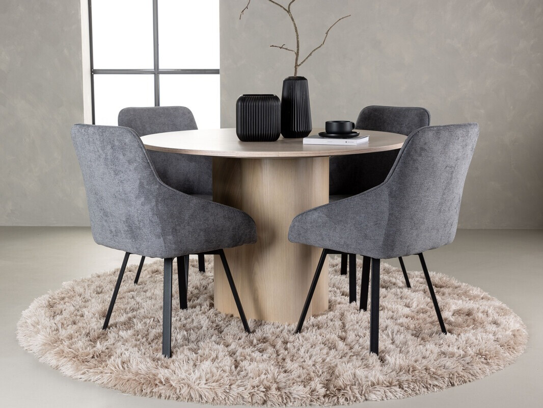 Salle à manger complète Dallas 4357 (Clair bois)