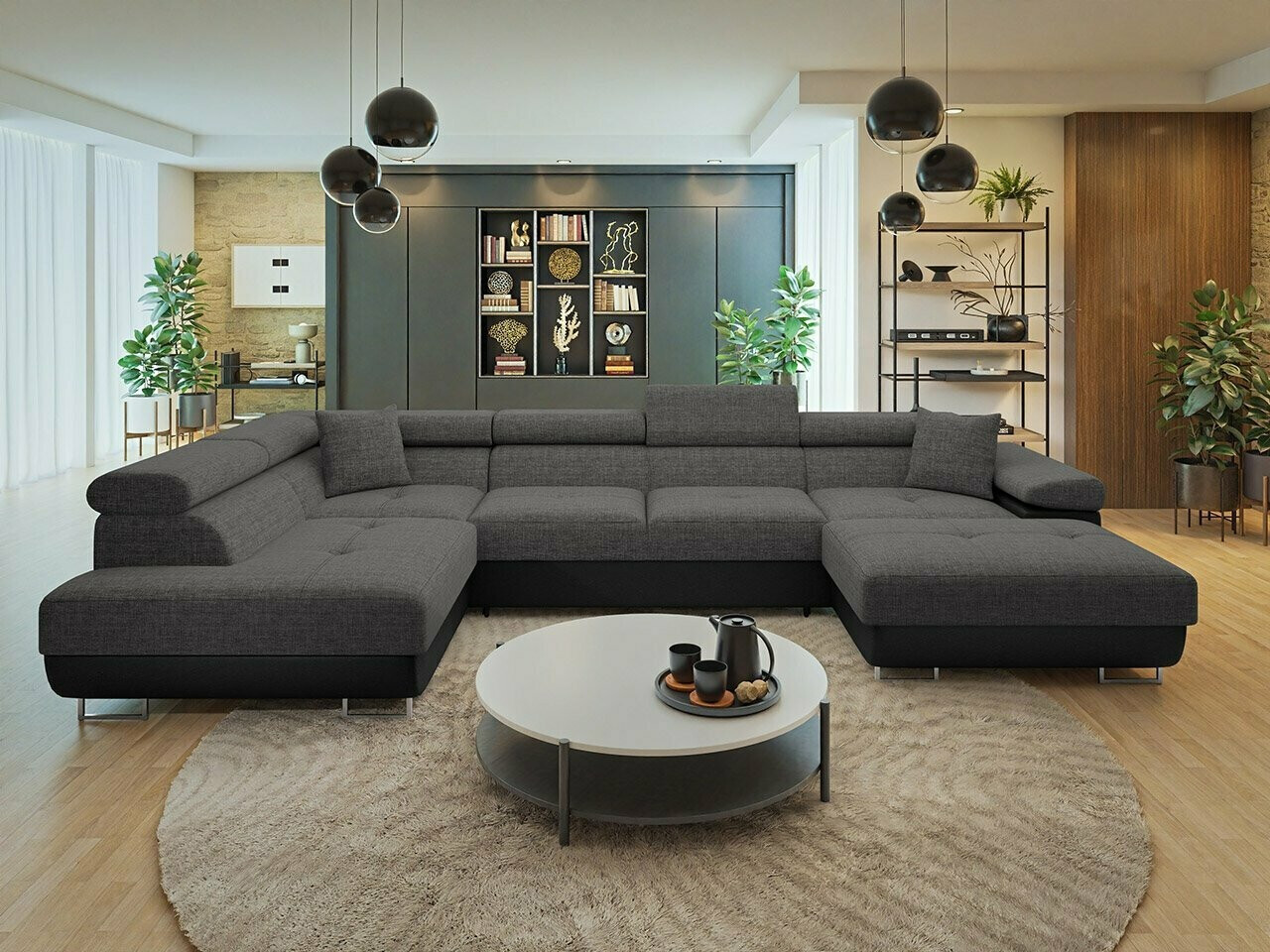 Canapé d'angle Comfivo Eliferu 103 (Soft 011 + Lux 06)