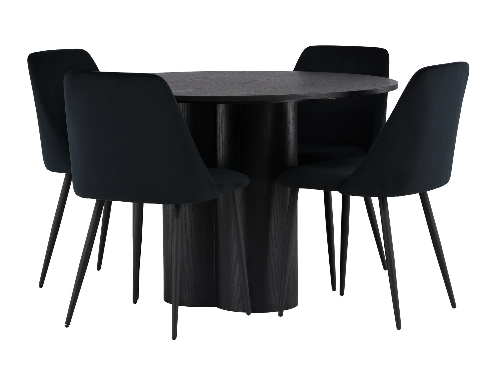 Salle à manger complète Dallas 4359 (Noir)