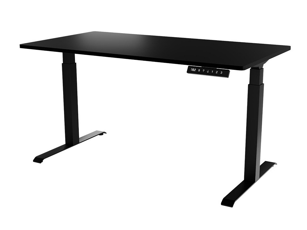 Bureau réglable en hauteur Charlotte 195 (Noir)