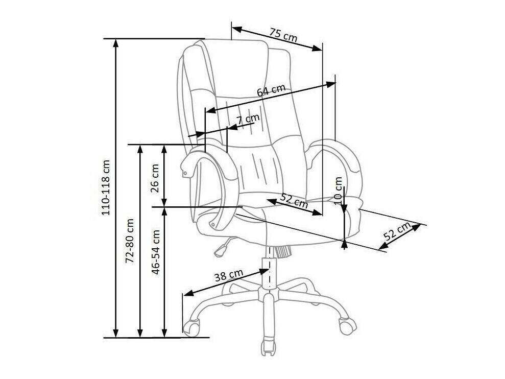 Chaise de bureau Houston 243 (Noir)