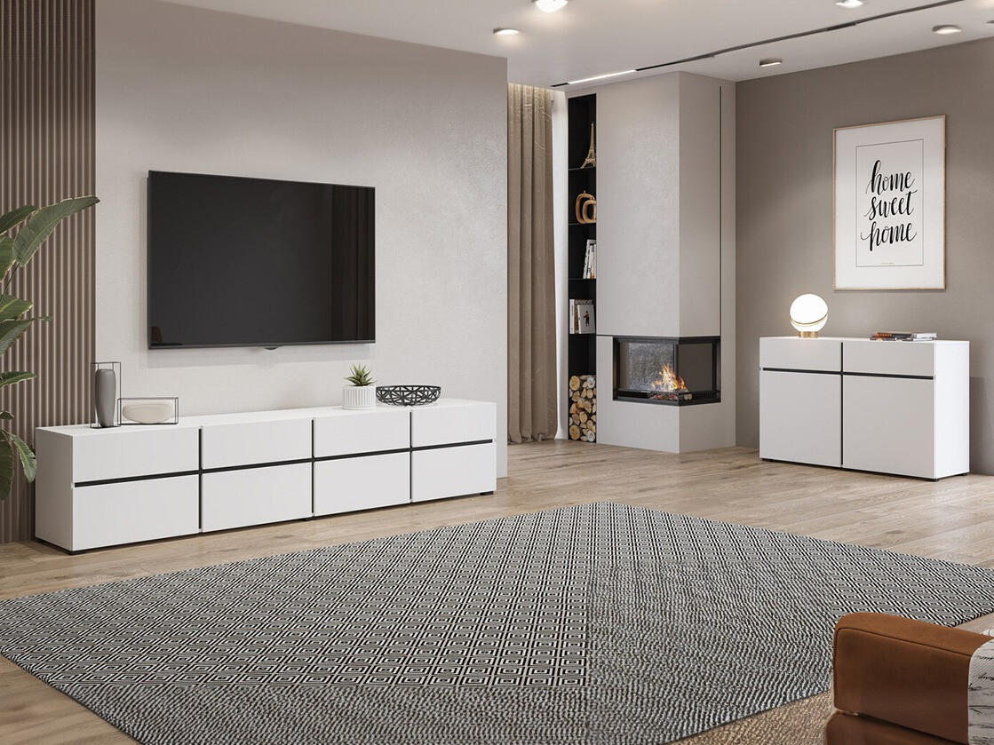 Ensemble de salon Alfere 107 (Blanc)