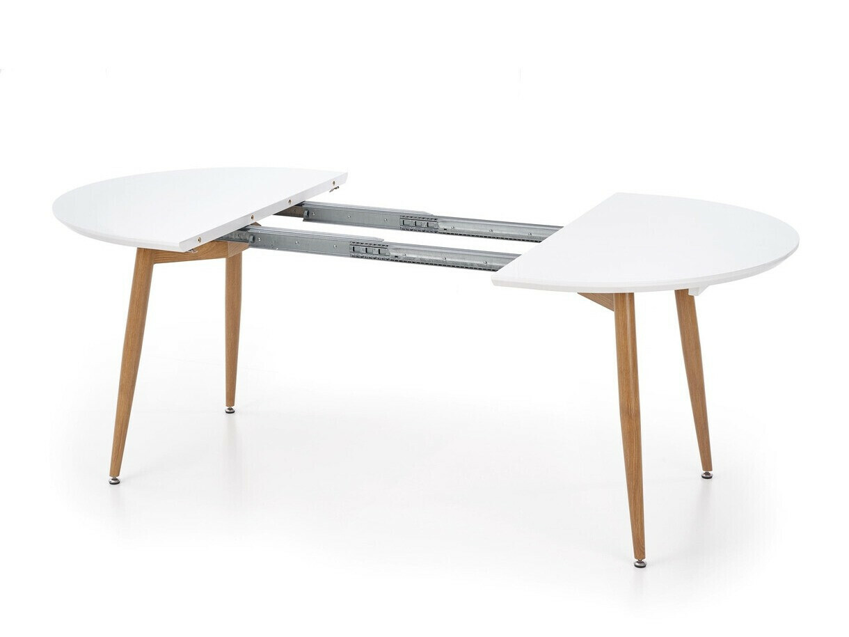 Table Houston Humus (Blanc + Chêne miel)