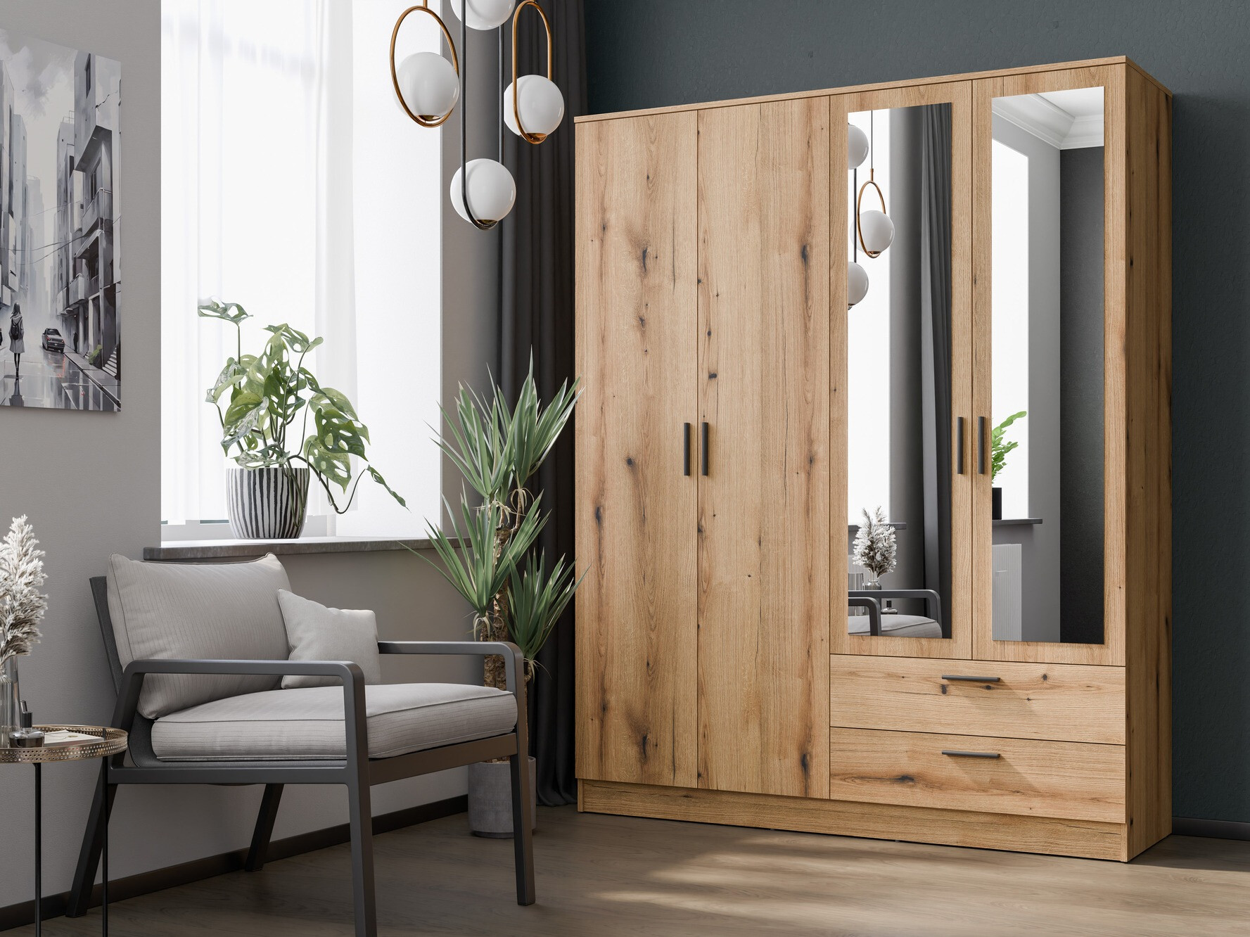 Armoire Orlando 223 (Chêne clair)
