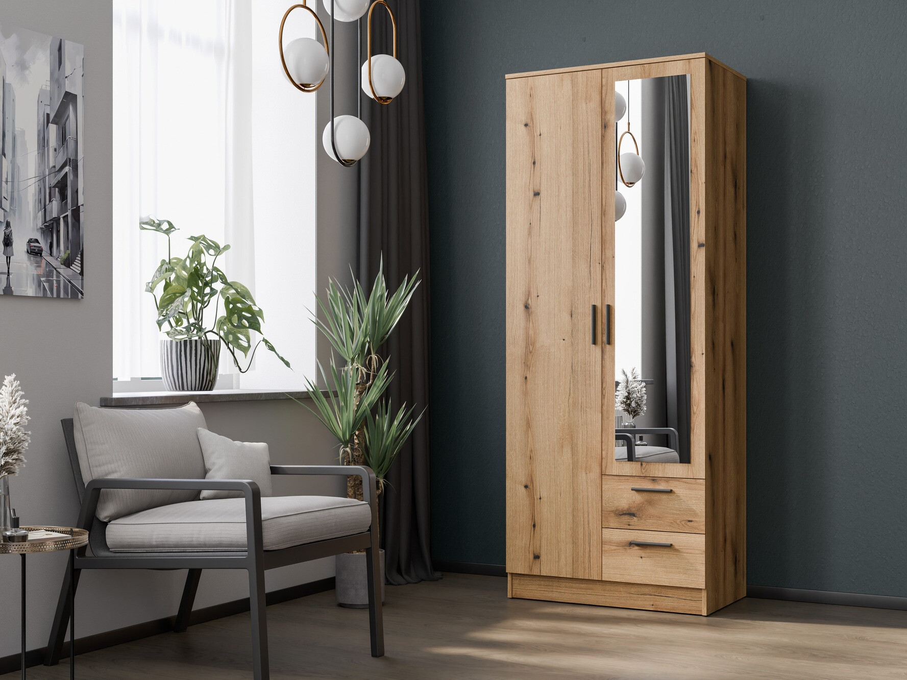 Armoire Orlando 224 (Chêne clair)
