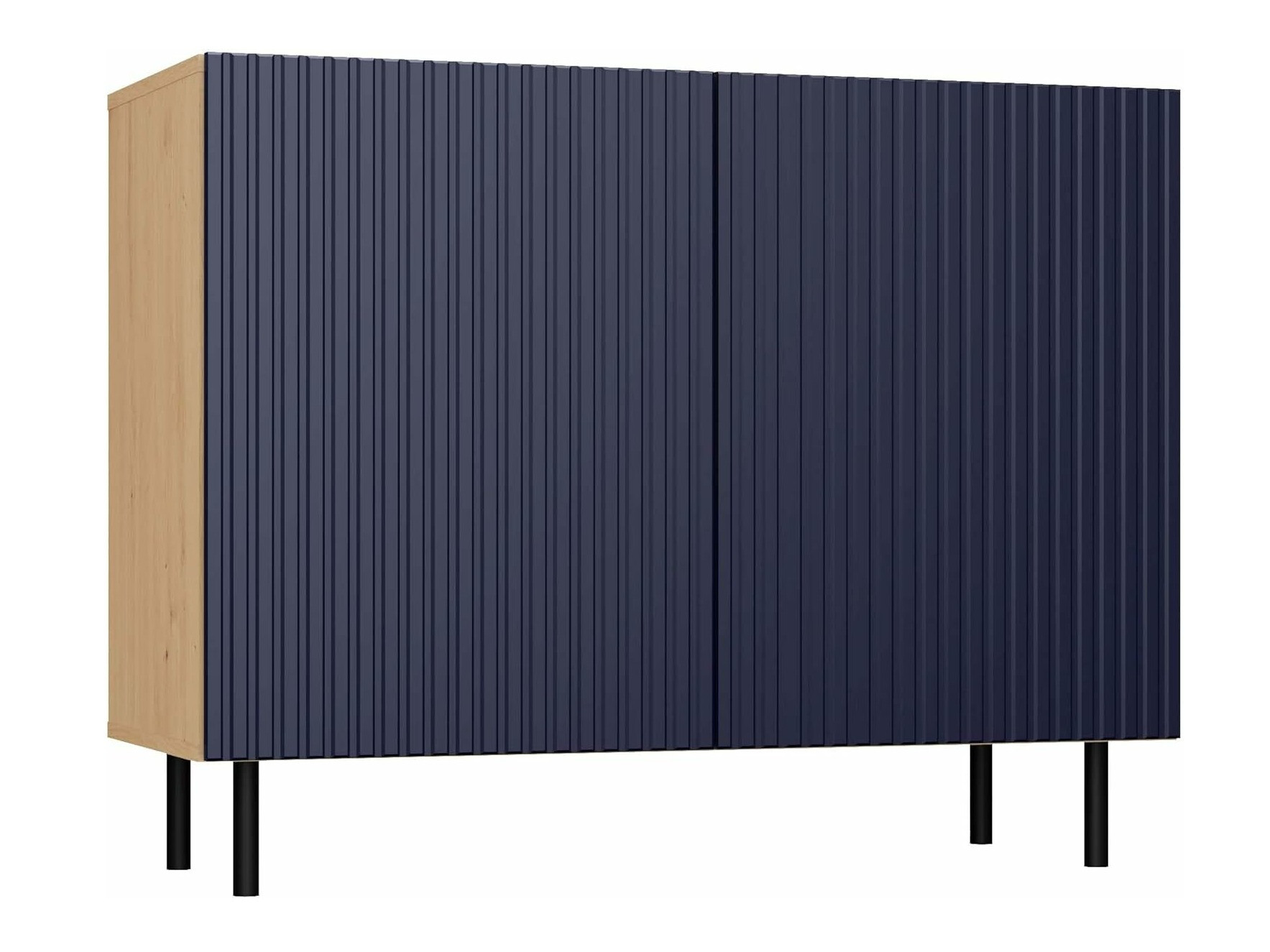 Buffet Romseru 100 (Bleu + Chêne Artisan)