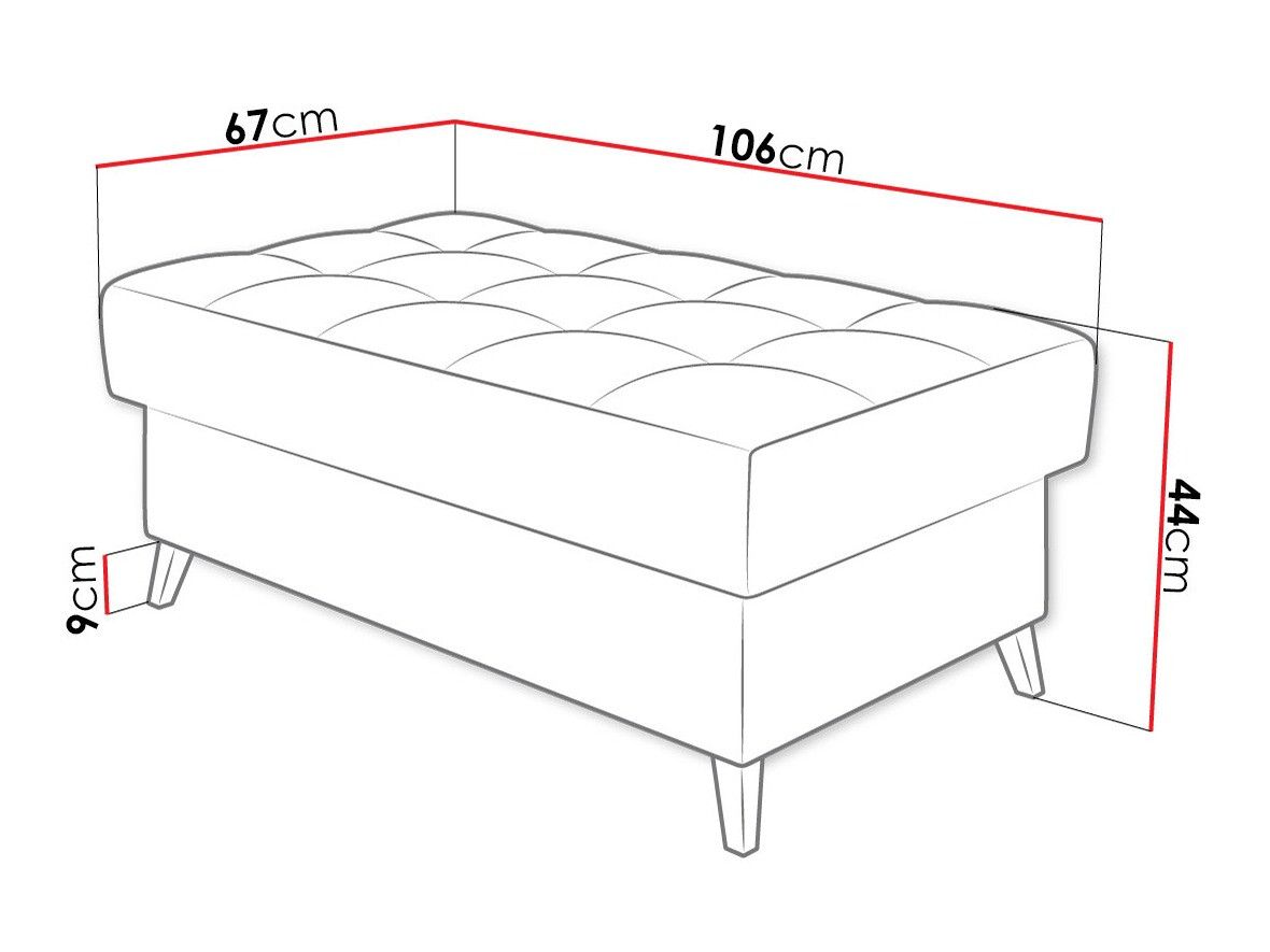 Banc rembourré Comfivo Agnus (Velo 637)