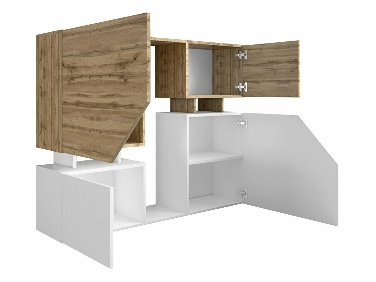 Buffet Comfivo Daldune (Chêne wotan + Anthracite)