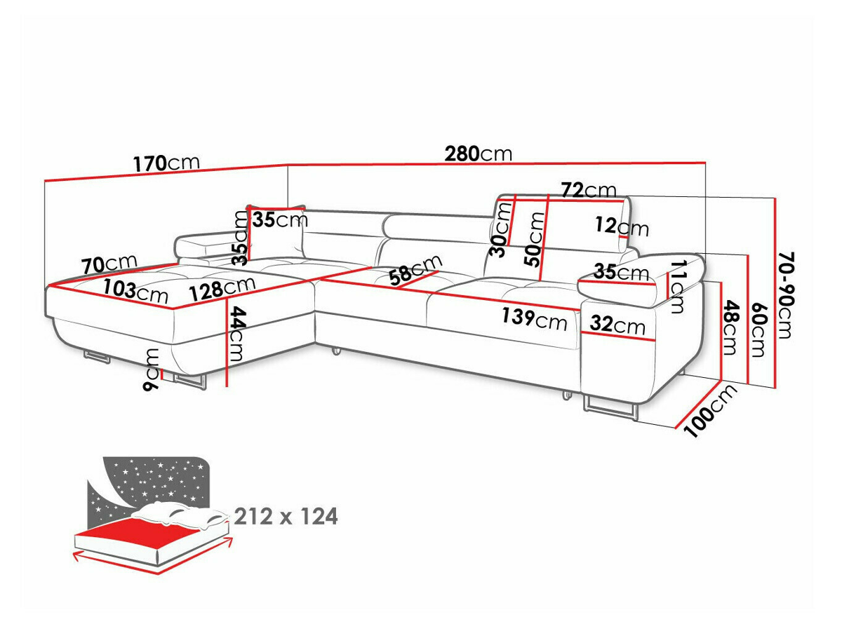 Canapé d'angle Comfivo Eliferu 102 (Soft 029 + Lux 05)