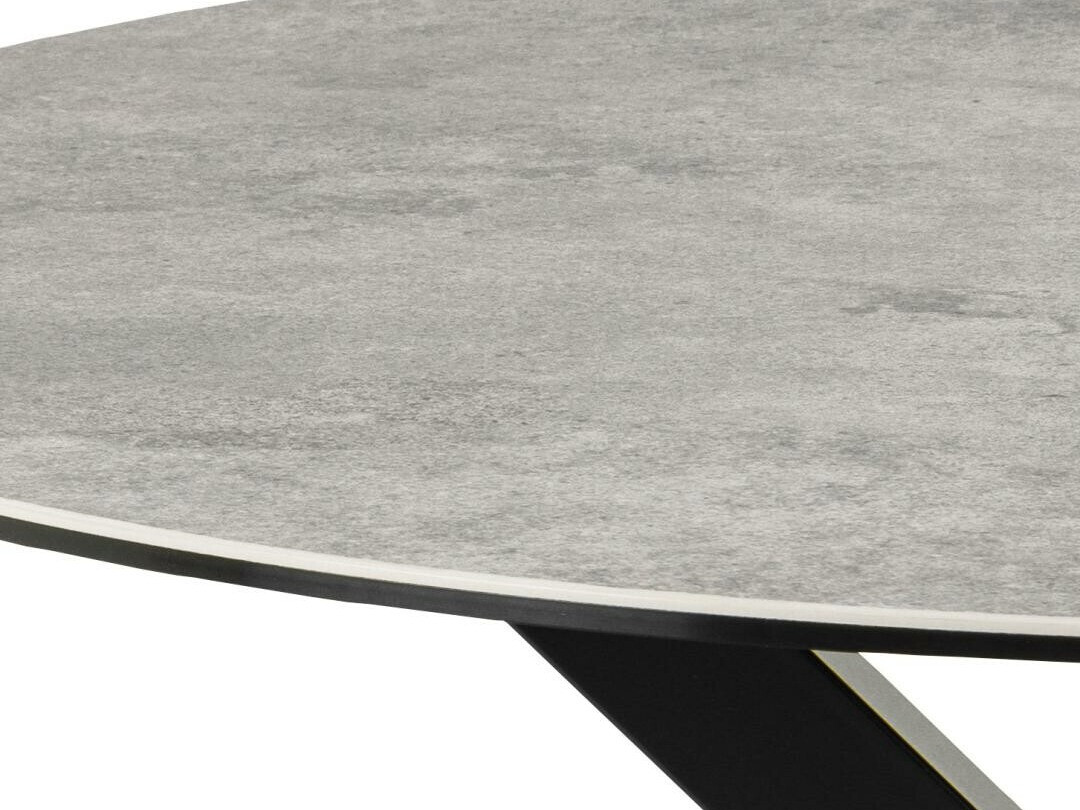 Table Norsica 780 (Noir + Marbre gris)
