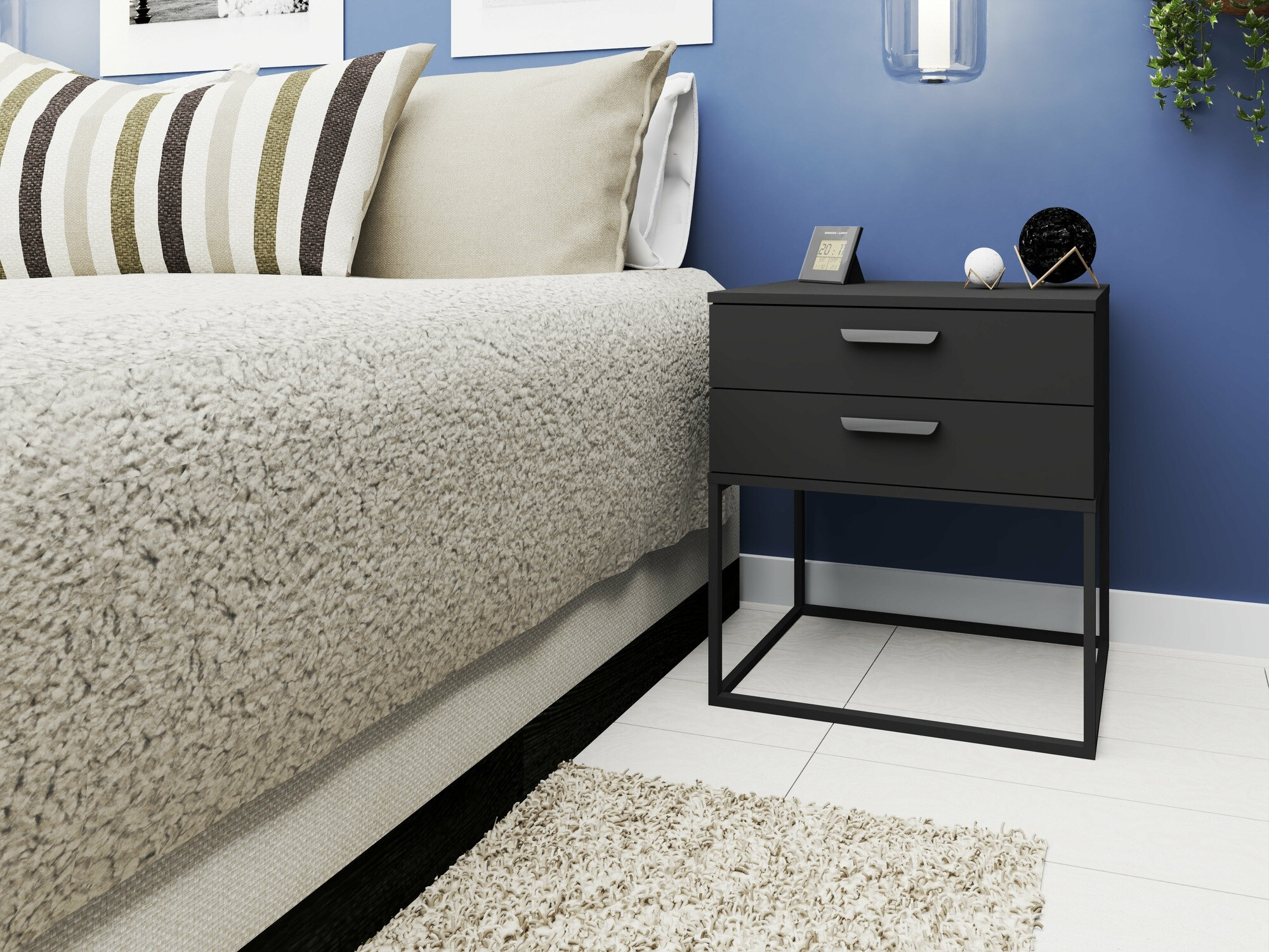 Table de chevet Bristol 194 (Anthracite)