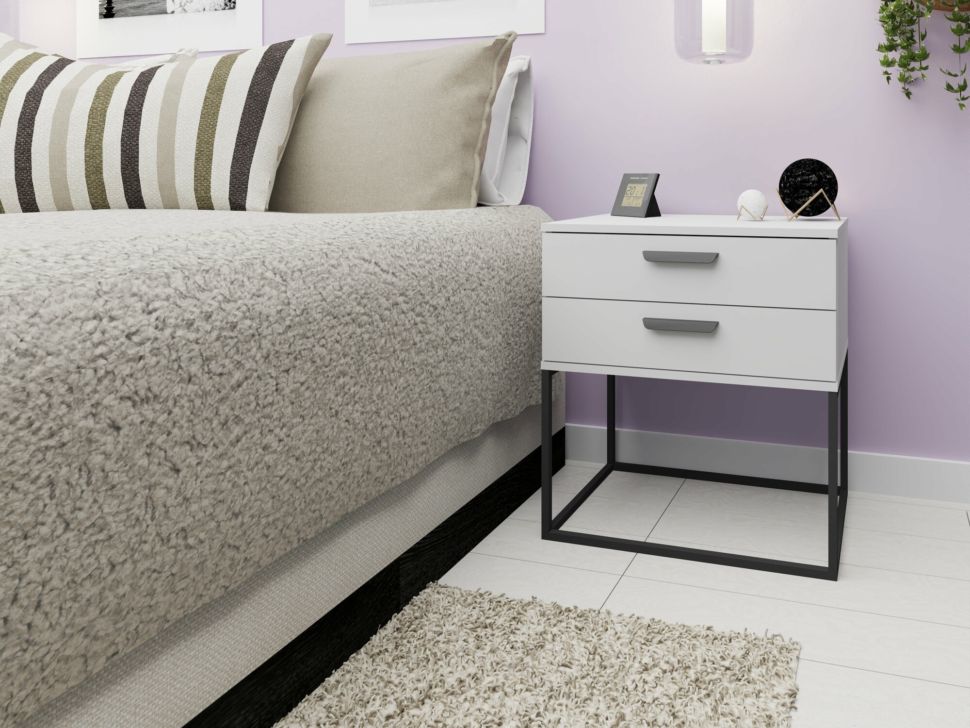 Table de chevet Bristol 194 (Blanc)