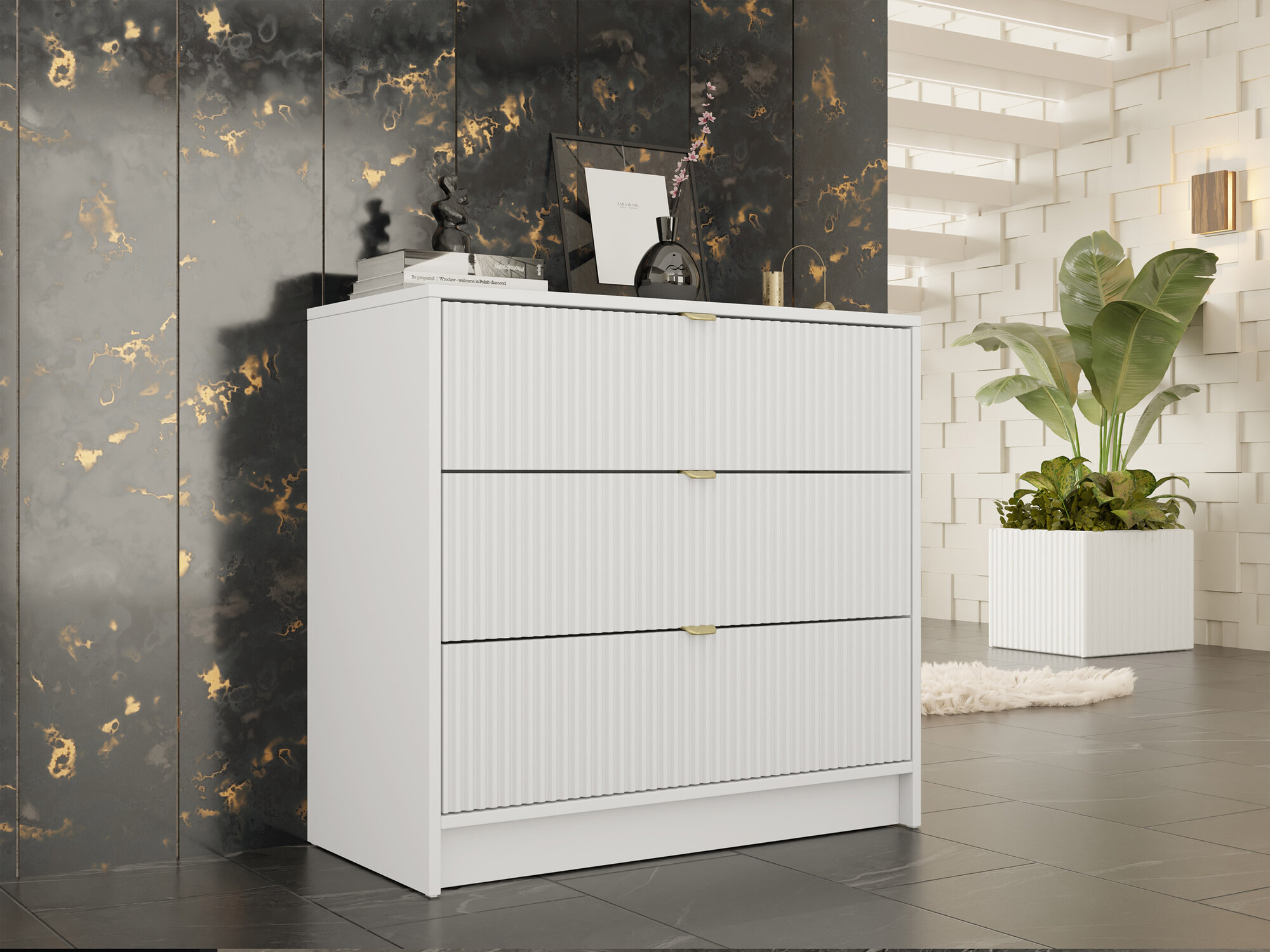 Commode Comfivo Papilio I (Blanc)