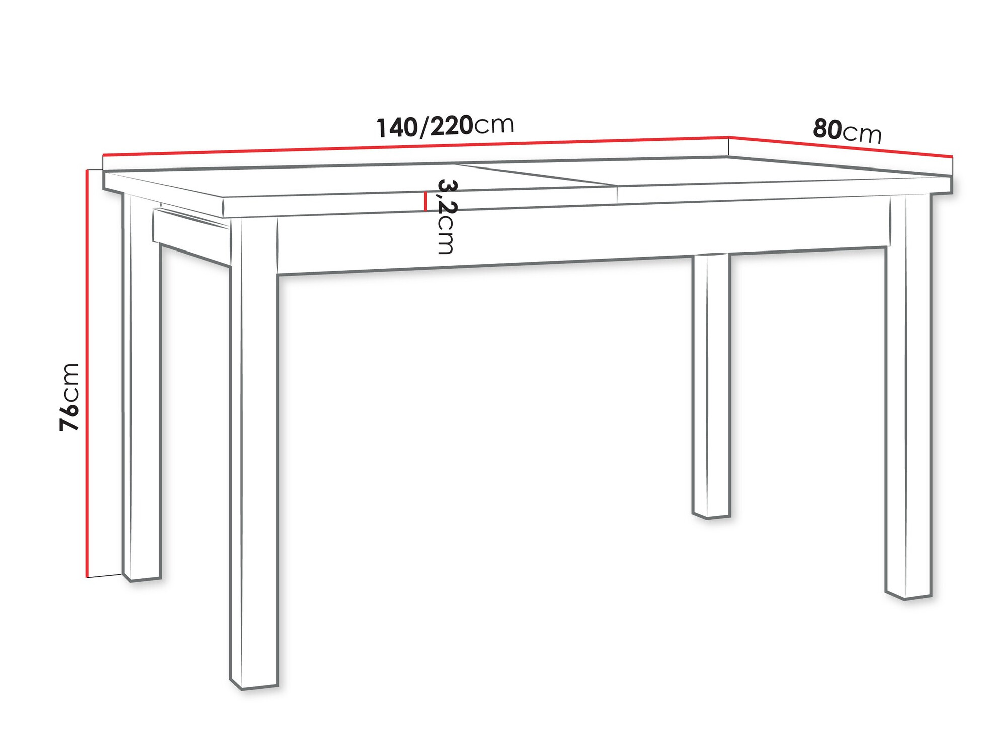 Table Victorville 359 (Grandson chêne + Noir)