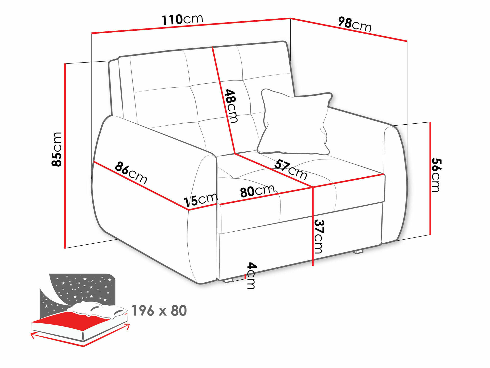 Fauteuil Columbus 213 (Aragon 20)