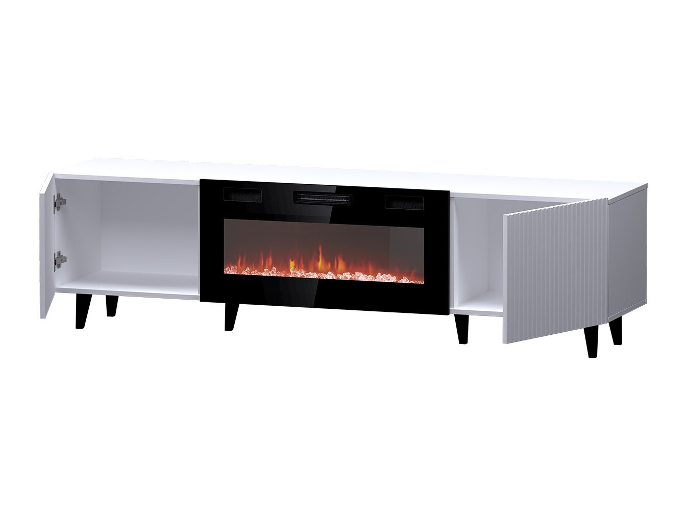 Meuble TV Dicto II (Noir + Doré)
