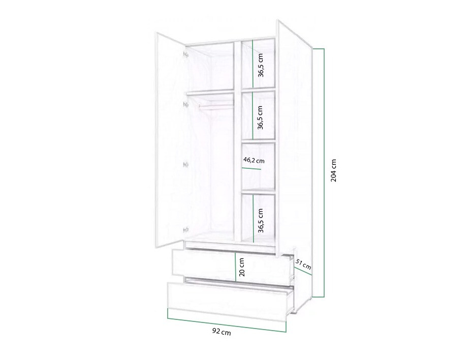 Armoire Cirdora 101 (Sonoma chêne)