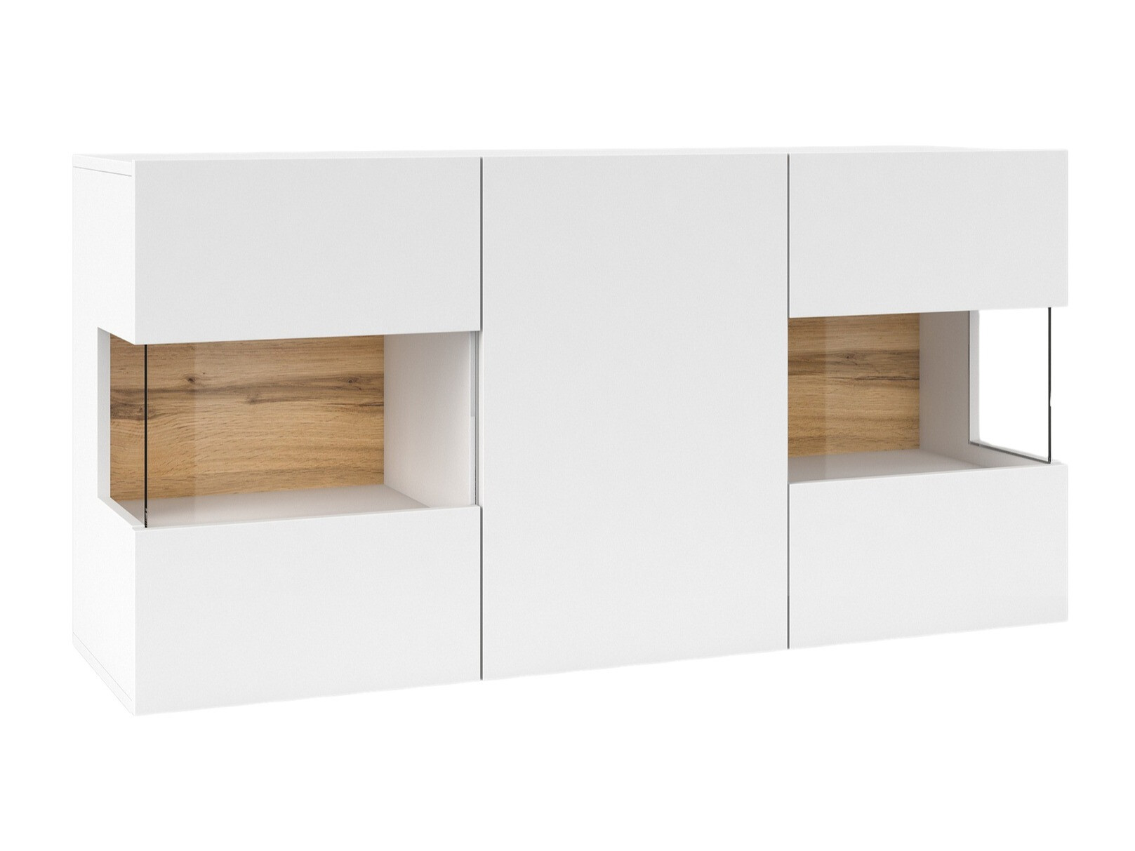 Buffet Revmiru 102 (Blanc + Chêne wotan)