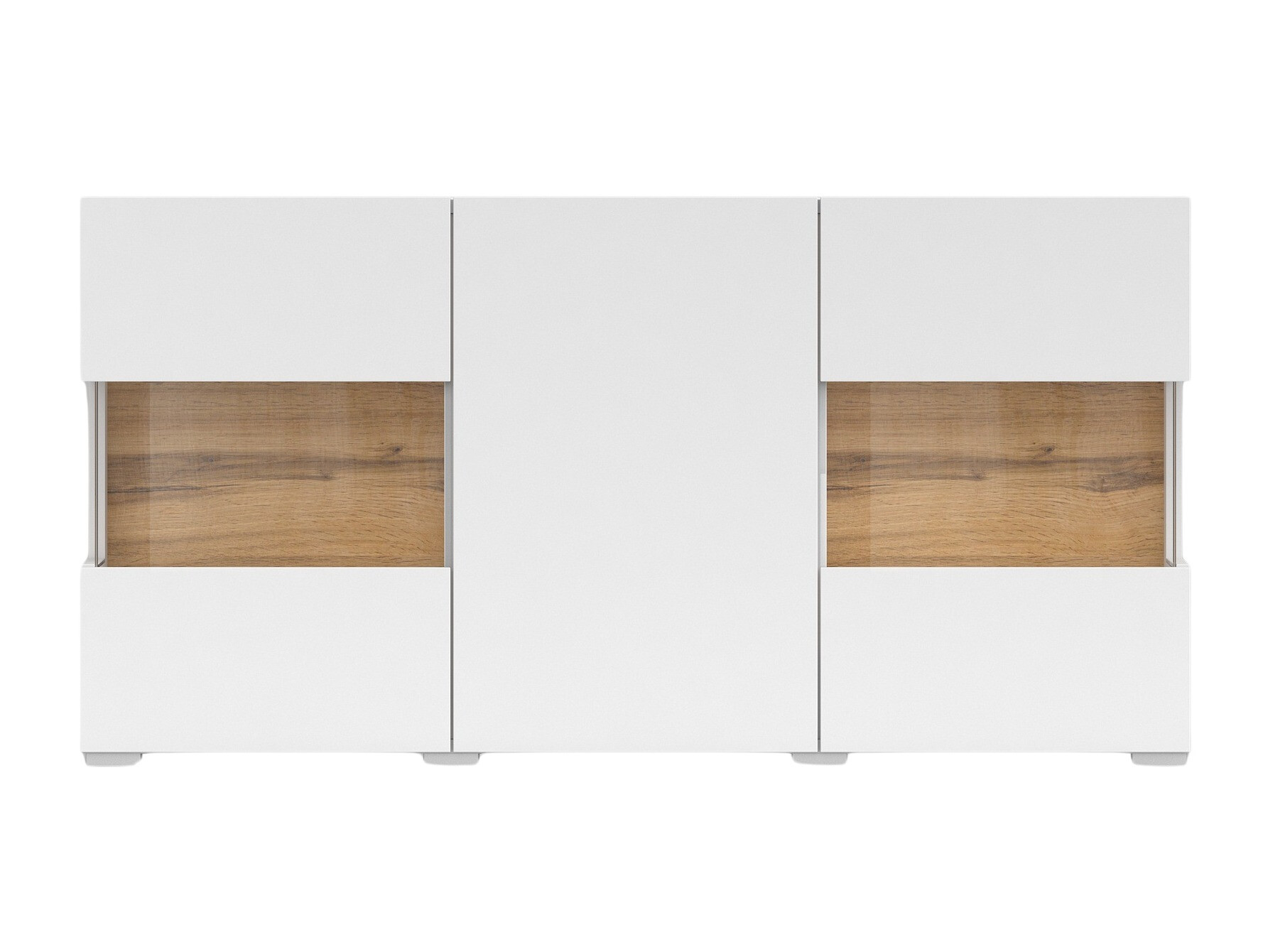 Buffet Revmiru 102 (Blanc + Chêne wotan)