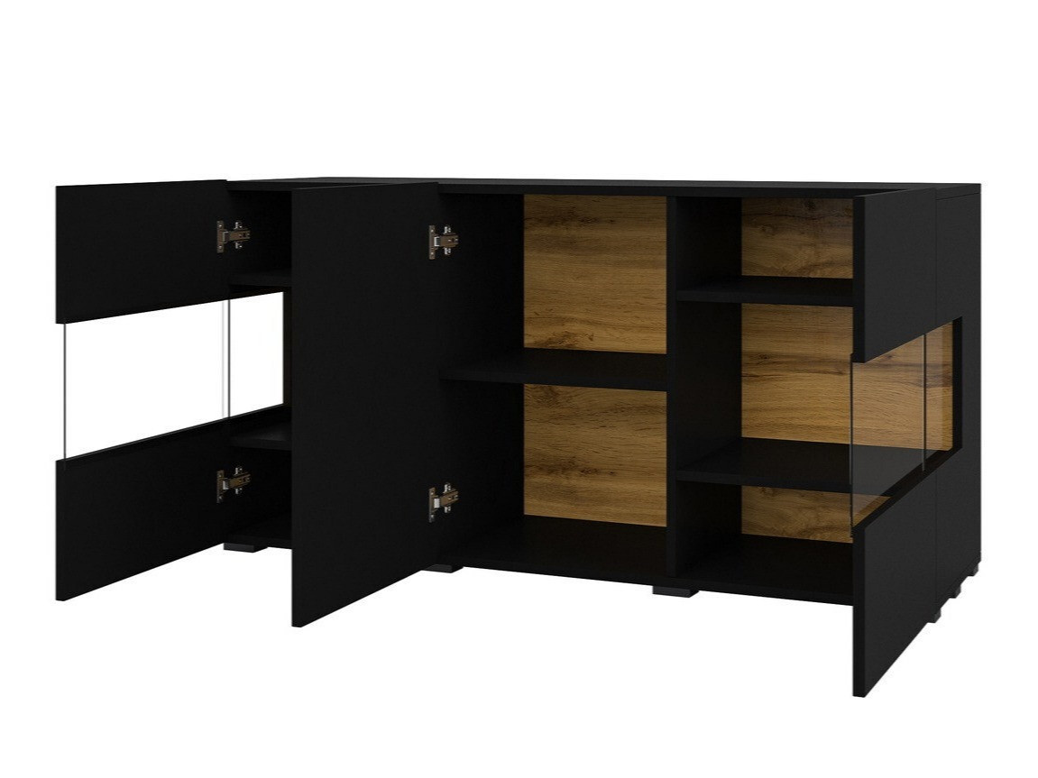 Buffet Revmiru 102 (Noir + Chêne wotan)